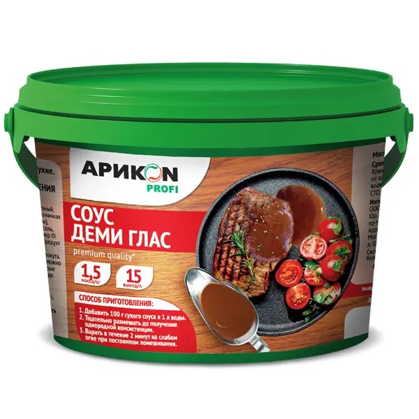 Соус Деми-гласс мясной 1,5кг*4 АРИКОN PROFI: купить за 2 166 ...