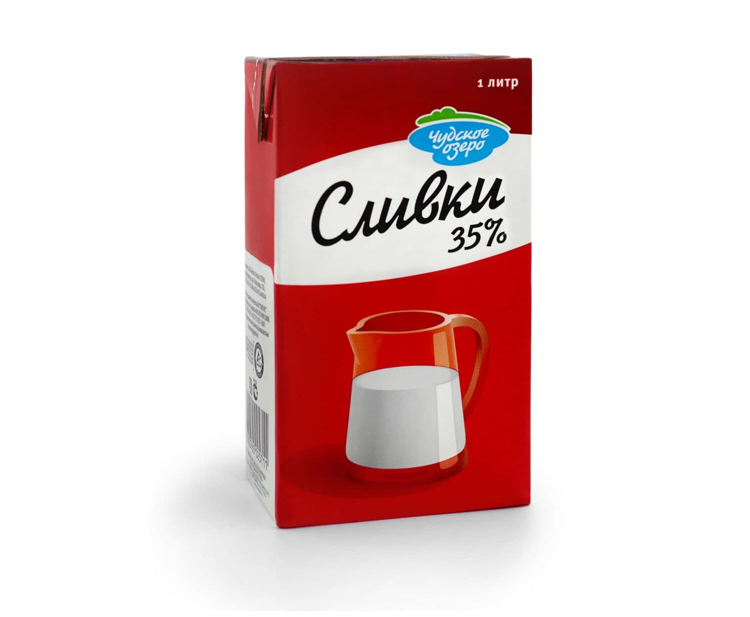 Сливки животные "Чудское озеро" 35% 1л: купить за 390₽ | Поставка ...