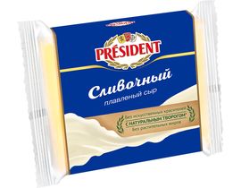 Сыр плавл. PRESIDENT 150г сливочный для тостов 1х15