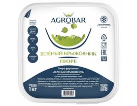 Пюре крыжовник зеленый 1кг*6, AGROBAR, Россия