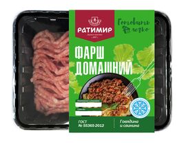 Фарш мясной "Домашний" ГОСТ 600гр 1шт