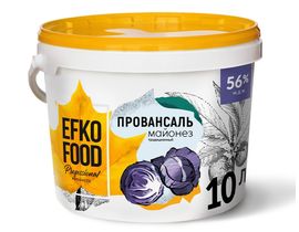 Майонез EFKO FOOD 56% 10л 9,5кг 1шт