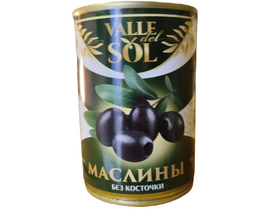 Маслины б/к 280г (Сухой вес 90г) 1*12 Valle de Oliva