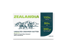 Масло сливочное Zealandia 84% 300г 1*20																													