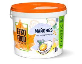 Майонез EFKO FOOD Classic 56% 10л 9,5кг 1шт