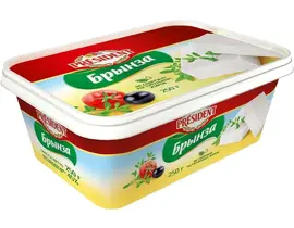 Сыр Брынза PRESIDENT 45% 250г 1*8шт