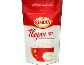 Творог PRESIDENT рассыпчатый 9% 450г*6