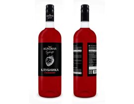 Сироп клубника, AGROBAR 1л ст/б 1шт Россия