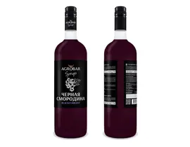Сироп черная смородина, AGROBAR 1л ст/б 1шт Россия