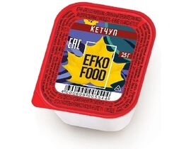 Соус порционный Кетчуп оригинальный EFKO FOOD 25г 1шт*125 (аналог Хайнц)