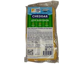 Сыр плавленый ломтевой Бистро Чеддер (50 ломтиков) 0.5кг 1шт*12