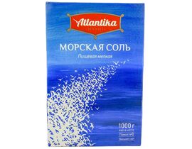Соль морская мелкая Atlantika 1кг*15 Россия