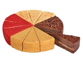 Торт Ассорти 1,425кг 12 порций 1х5 Bettys Cake