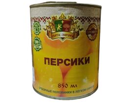 Персики половинки 850мл ж/б 1*12 Сыта-Загора