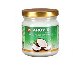 Масло кокосовое 100% Extra Virgin ст/б 180мл*12 Aroy-D
