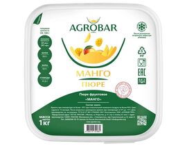 Пюре манго без сахара 1кг*6, AGROBAR, Россия