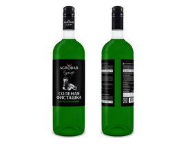 Сироп соленая фисташка, AGROBAR 1л ст/б 1шт Россия