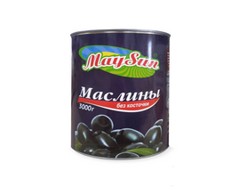 Маслины резаные 3000г (Сухой вес 1,56кг) 1*6шт Maysun, Египет