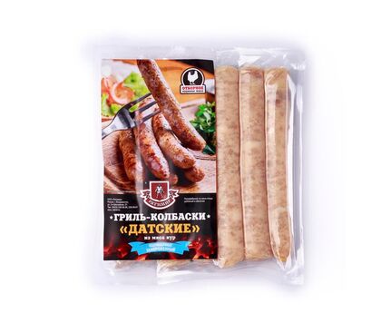 Колбаски для жарки Гриль "Датские" (Куриные) 560г 1шт Ратимир, изображение 2 Колбаски для жарки Гриль "Датские" (Куриные) 560г 1шт Ратимир, изображение 2