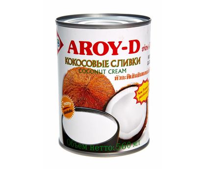 Сливки кокосовые AROY-D, Тайланд, 560мл*24, ж/б