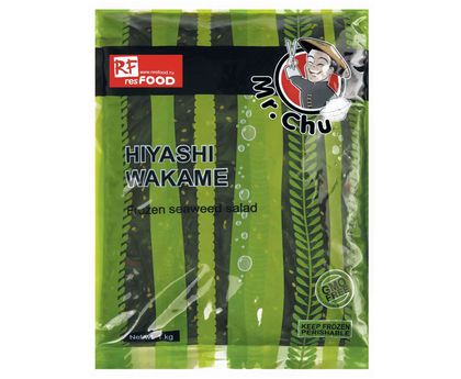 Салат из водорослей вакаме замороженный "Чука" Mr.Chu 15% воды, Китай, 1кг*10