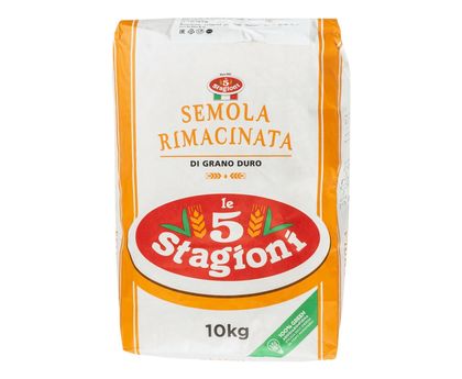 Мука пшеничная из твердых сортов крупного помола Семола Le 5 Stagioni 10кг, Италия