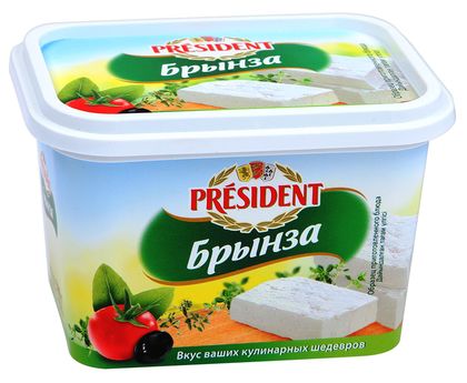 Сыр Брынза PRESIDENT 45% 500г 1*8шт