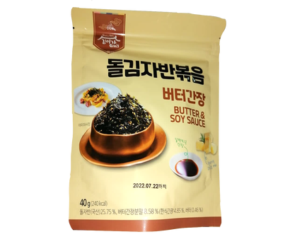 Водоросли хлопья вкус соевый соус и сливочное масло, Корея, 40гр*20