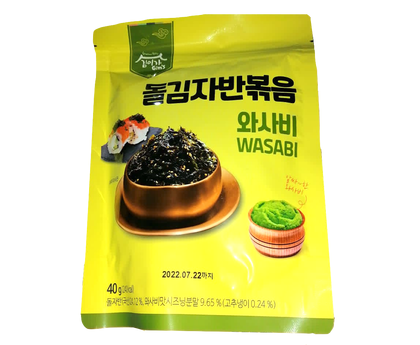 Хлопья из водорослей вкус васаби, Корея, 40гр*20