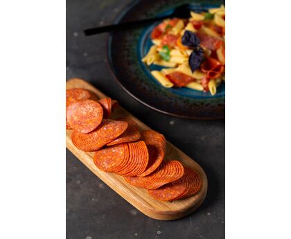 Пепперони с/к (нарезка) 500г*24 1шт Мясорезка, изображение 2