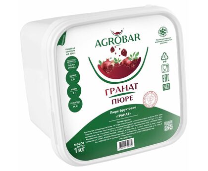 Пюре гранат без сахара 1кг*6, AGROBAR, Россия, изображение 2 Пюре гранат без сахара 1кг*6, AGROBAR, Россия, изображение 2