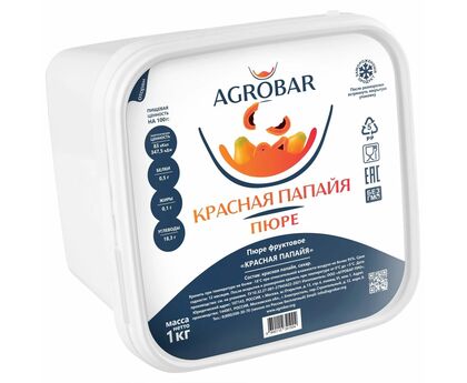 Пюре папая красная 1кг*6, AGROBAR, Россия, изображение 2 Пюре папая красная 1кг*6, AGROBAR, Россия, изображение 2