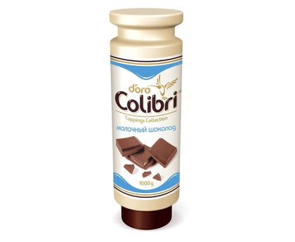 Топпинг молочный шоколад, Colibri d^Oro  1кг Россия