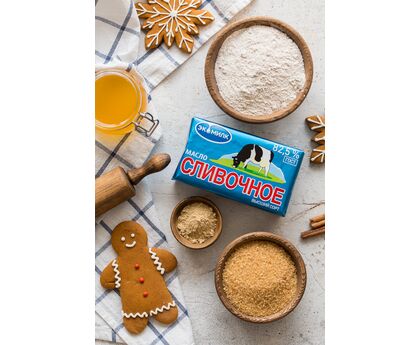 Масло сливочное Экомилк 82,5% 330г 1шт*8, изображение 2
