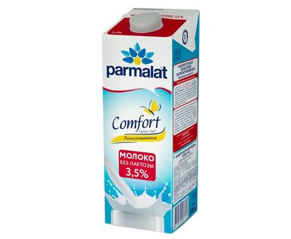 Молоко PARMALAT Comfort безлактозное 1л 3.5% 1*12 Edge C КРЫШКОЙ