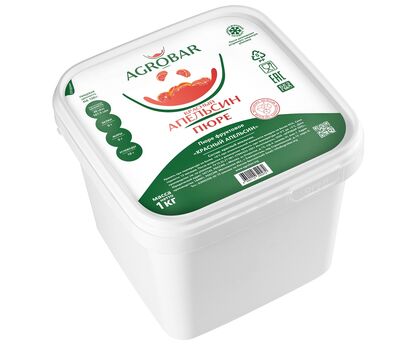 Пюре красный апельсин без сахара 1кг*6, AGROBAR, Россия, изображение 2