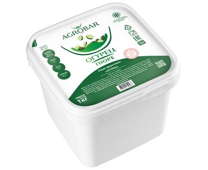 Пюре огурец без сахара 1кг*6, AGROBAR, Россия, изображение 2