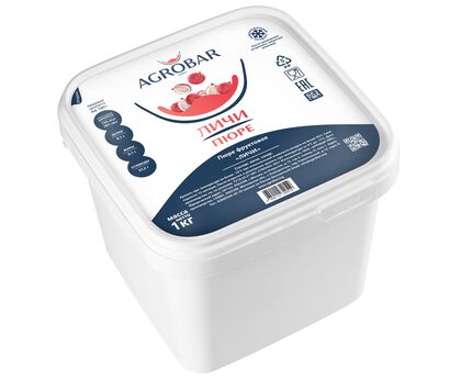 Пюре личи 1кг*6, AGROBAR, Россия, изображение 2