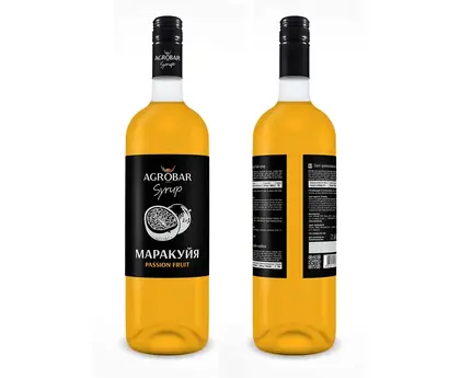 Сироп маракуйя, AGROBAR 1л ст/б 1шт Россия