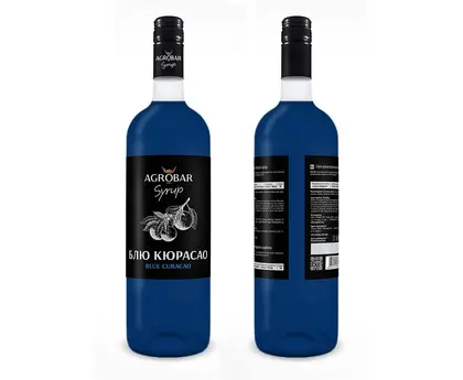 Сироп блю кюрасао, AGROBAR 1л ст/б 1шт Россия