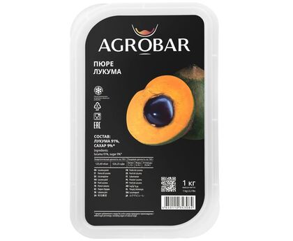 Пюре лукума 1кг*6, AGROBAR, Россия