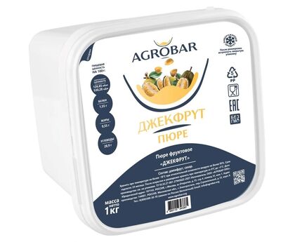 Пюре джекфрут 1кг*6, AGROBAR, Россия, изображение 2