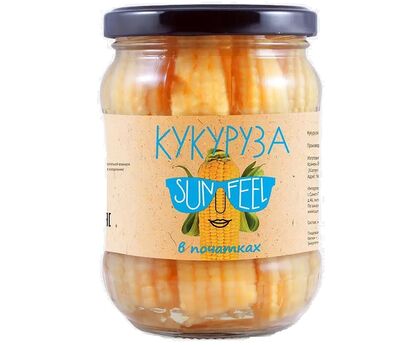Кукуруза в початках 370мл 1*12 Sunfeel