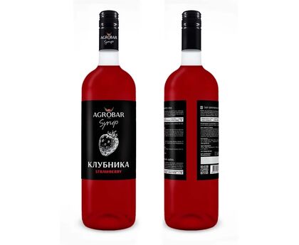 Сироп клубника, AGROBAR 1л ст/б 1шт Россия