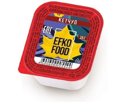 Соус порционный Кетчуп оригинальный EFKO FOOD 25г 1шт*125 (аналог Хайнц)