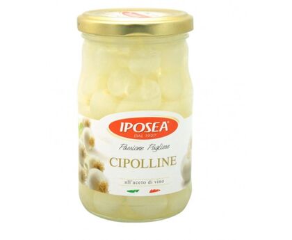 Луковицы в уксусе Iposea 280г 1*12шт Италия