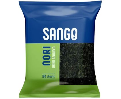 Водоросли морские "SANGO" жареные, 100л*60, упак, Китай