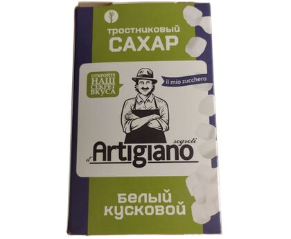 Сахар тростниковый белый неровными кусочками 500г*8
