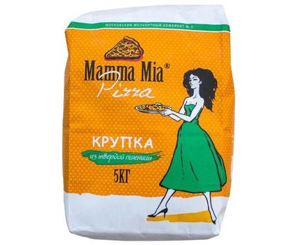 Мука пшеничная из твердых сортов для пиццы Mamma Mia Semolina 5кг, Россия