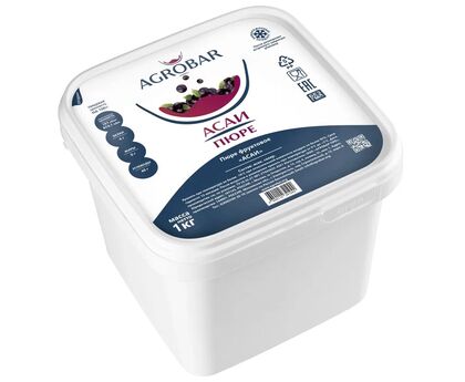 Пюре асаи 1кг*6, AGROBAR, Россия, изображение 2